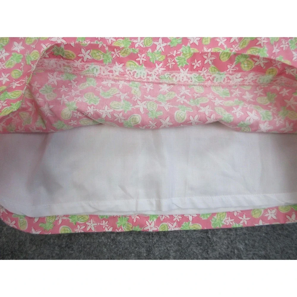 Vintage Lilly Pulitzer Skirt Womens 2 Pink Pineapple Floral Print Lined Tropical